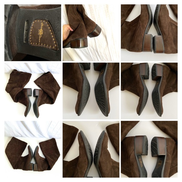 BORN-CROWN CADY SUEDE OVER THE KNEE BOOTS - Picture 6 of 8